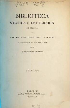 Diari della città di Palermo : dal secolo XVI al XIX ; pubblicati su' manoscritti della Biblioteca Comunale. 17