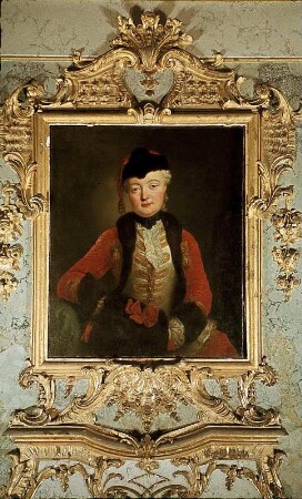 Porträt der Albertine (?) von der Marwitz (geb. 1718) im polnischen Kostüm