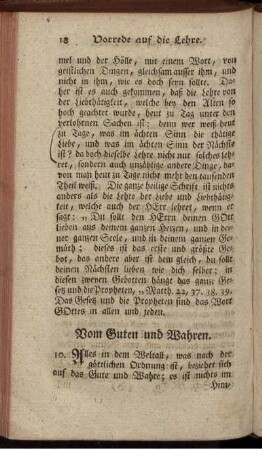 Vom Guten und Wahren.