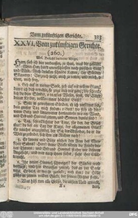 XXVI. Vom zukünftigen Gerichte.