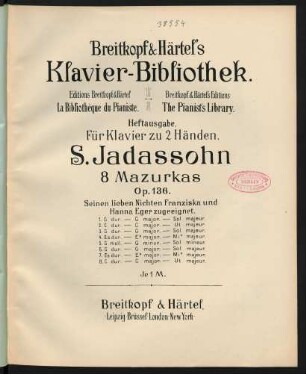 2: Mazurka C-Dur : Op. 136 No. 2