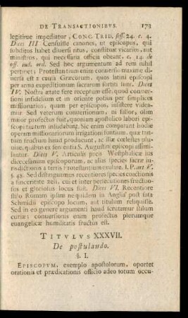 Titulus XXXVII. De postulando.