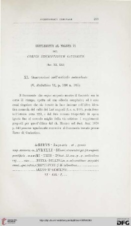 6: Supplementi al volume VI del Corpus Inscriptionum Latinarum, [2]