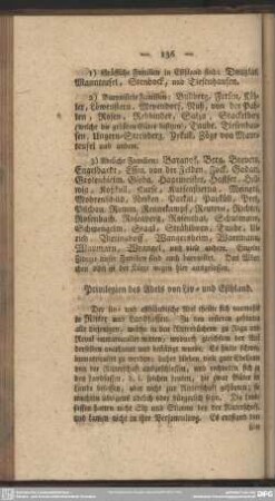 Privilegien des Adels von Liv- und Esthland