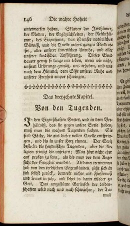 Das dreyzehnte Kapitel. Von den Tugenden