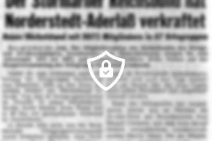 Der Stormarner Reichsbund hat Norderstedt-Aderlaß verkraftet