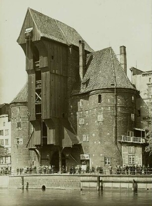 Danzig. Krantor an der Langen Brücke