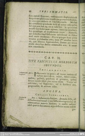 Cap. II. Sive Fasciculus Morborum Secundus