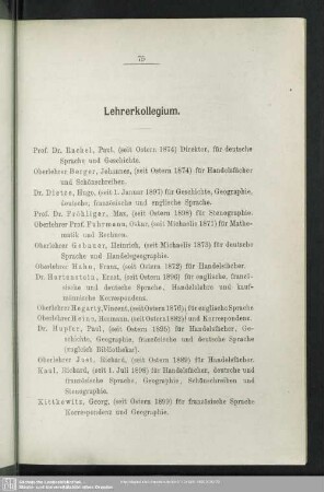 Lehrerkollegium