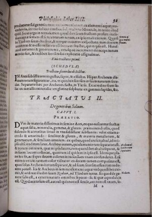 Tractatus II. De generibus Salium.
