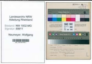 Entnazifizierung Wolfgang Neumeyer , geb. 21.07.1921 (Angest.)