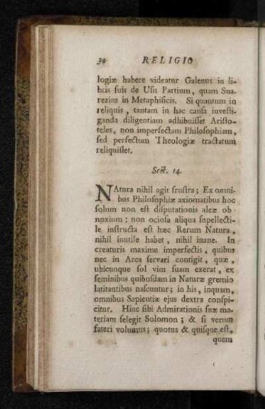 Sect. 14. [De Divinio in rebus creandis artificio.]