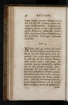 Sect. 14. [De Divinio in rebus creandis artificio.]