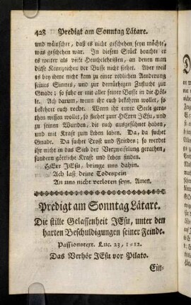 428-449, Predigt am Sonntag Laetare