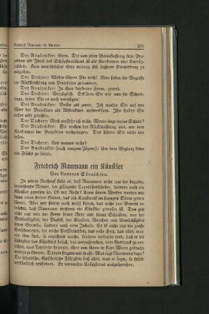 Friedrich Naumann ein Künstler