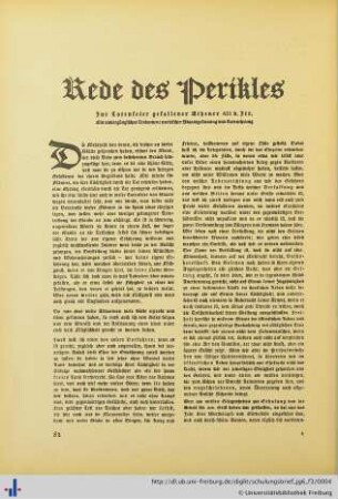Rede des Perikles.