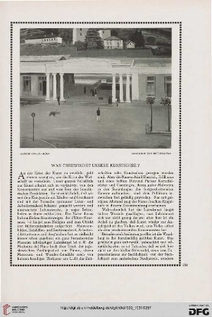 Was überwindet unsere Kunstkrise?