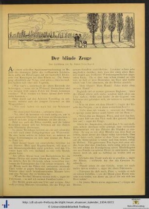 Der blinde Zeuge.
