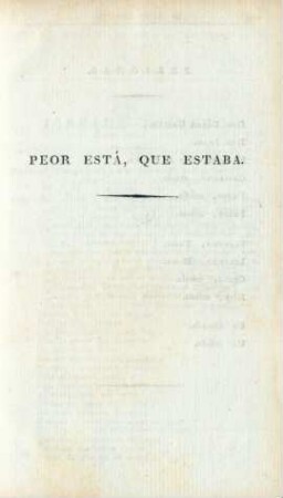 Peor está, que estaba