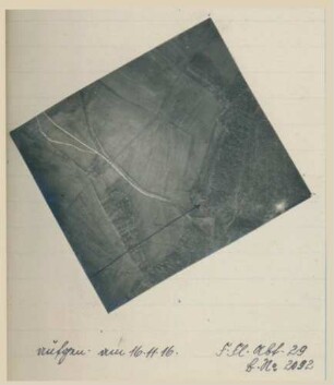 Foto feindlicher Batterien südöstlich von Vassogne (Luftbild)