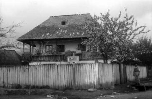 Carpinis: Oltenisches Haus (mit Blütenbaum)