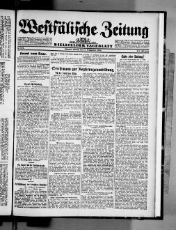 Westfälische Zeitung : Bielefelder Tageblatt