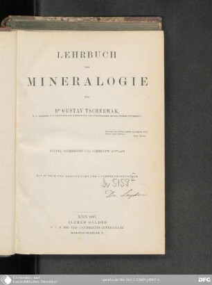 Lehrbuch der Mineralogie : mit 836 Original-Abb. u. 2 Farbendrucktaf.