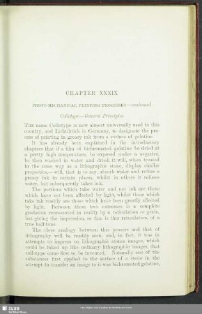 Chapter XXXIX Photo-Mechanical Printing Processes – continued