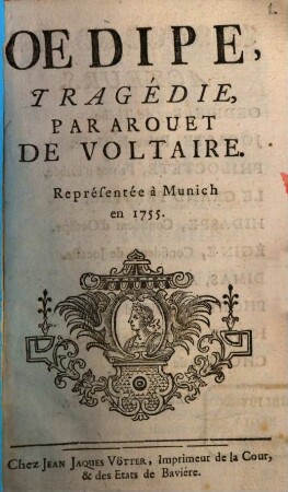 Oedipe : tragédie