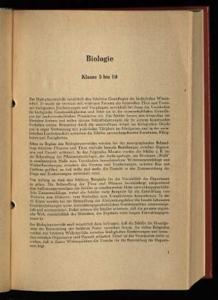 Biologie