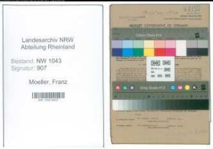 Entnazifizierung Franz Moeller , geb. 23.01.1887 (Finanzbeamter)