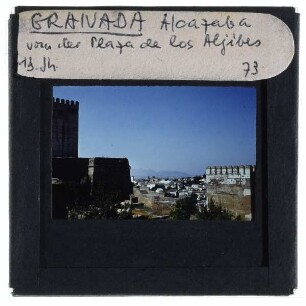 Granada, Alhambra Alcazaba,Granada, Plaza de los Aljibes