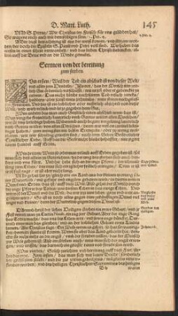 Sermon von der bereitung zum sterben.