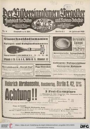 Nr. 9 (28. Februar 1925)