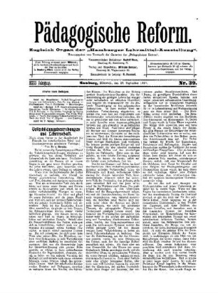 Volksbildungsbestrebungen und Lehrerschaft : (Schluß folgt)
