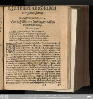 Von unterschiedlichen vier Jares Zeiten.