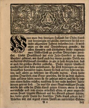 Abhandlung von dem herrlichsten Gebrauch der Dicht-Kunst