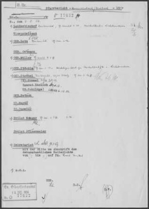 Herrentierbach-Riedbach: Visitationsbericht mit Pfarrbericht 1954