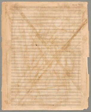 Dorische Musik, vl, vla, vlc, orch, 1.Ton (dorisch), Fragments - BSB Mus.ms. 17073 : Dorisches Concert für Orchester