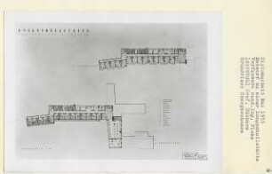 Lungenheilstätte für Berliner Studenten (Diplomarbeit bei Kurt Dübbers): Grundrisse 1. - 2. Obergeschoss 1:200