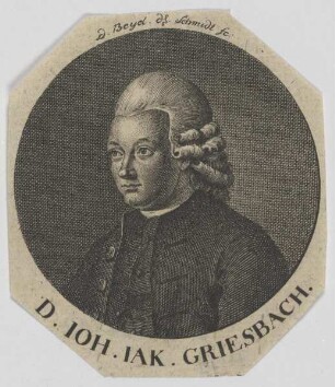 Bildnis des Ioh. Iak. Griesbach
