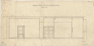 Fischer, Theodor; München - Westend, Bergmannstr.; Ledigenheim - Büroräume EG (Schnitt)
