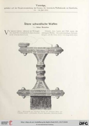 7: Ältere schwedische Waffen