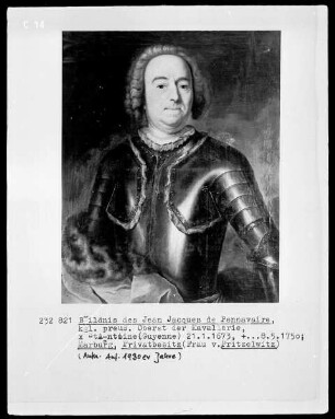 Bildnis Jean Jacques de Pennavaire, preussischer Oberst der Kavallerie