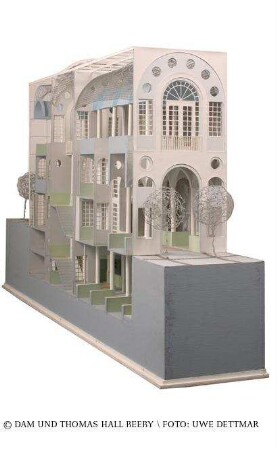 Townhouse Competition of Graham Foundation - Schnittmodell des Gesamtgebäudes