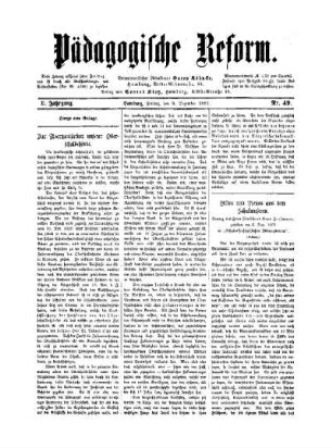Zur Reorganisation unserer Oberschulbehörde