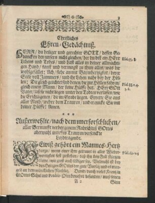 Christliches Ehren-Gedächtniß.