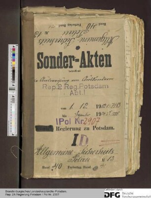 Überwachung demagogischer Bestrebungen, Landesverweisungen, Ausweisung von Ausländern