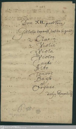 Ich hoffe darauf daß du so gnädig bist - Mus.2402-E-501 : V (4), Coro, orch, org; RoemV 189