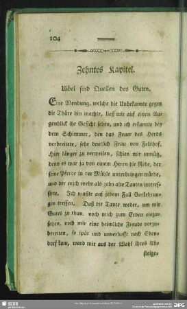 Zehntes Kapitel. Uibel sind Quellen des Guten